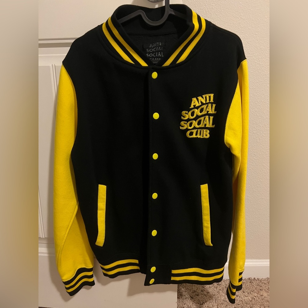 Anti Social Social Club Dropout Yellow/Black Letterman